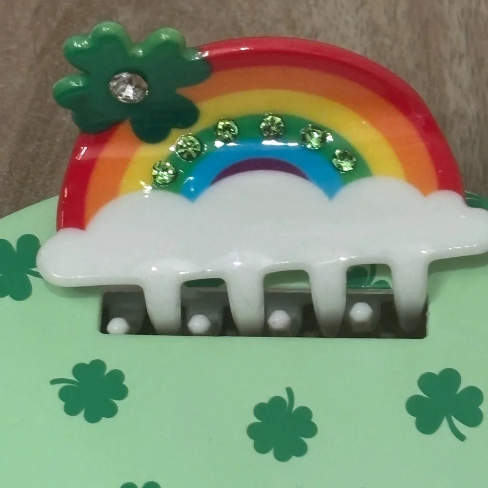 NWT Piper K St. Patrick's Day 5 Claw Clip set
